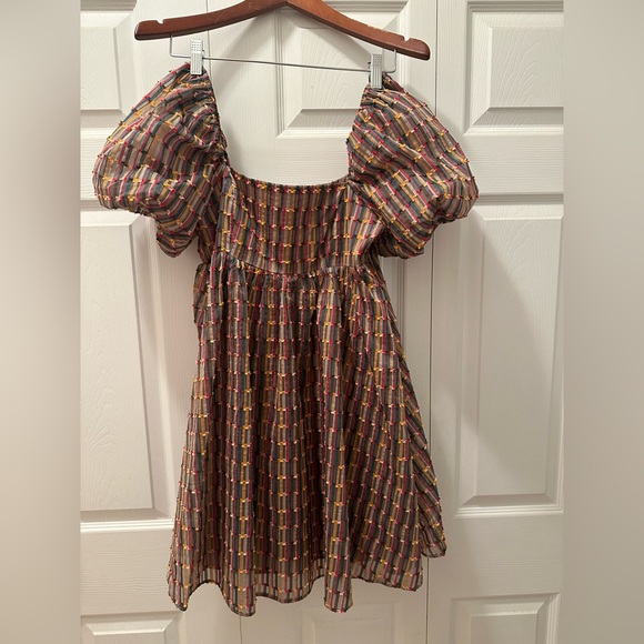 Fabrik babydoll dress sz small, Autumnal colors, perfect for fall - Picture 1 of 3